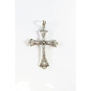 925 Filigree Christian Cross Pendant Fancy Saint John Silver Cross Pendant 1